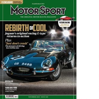 Product image for November 2018 | Rebirth of Cool: Jaguar E-type | Motor Sport Magazine