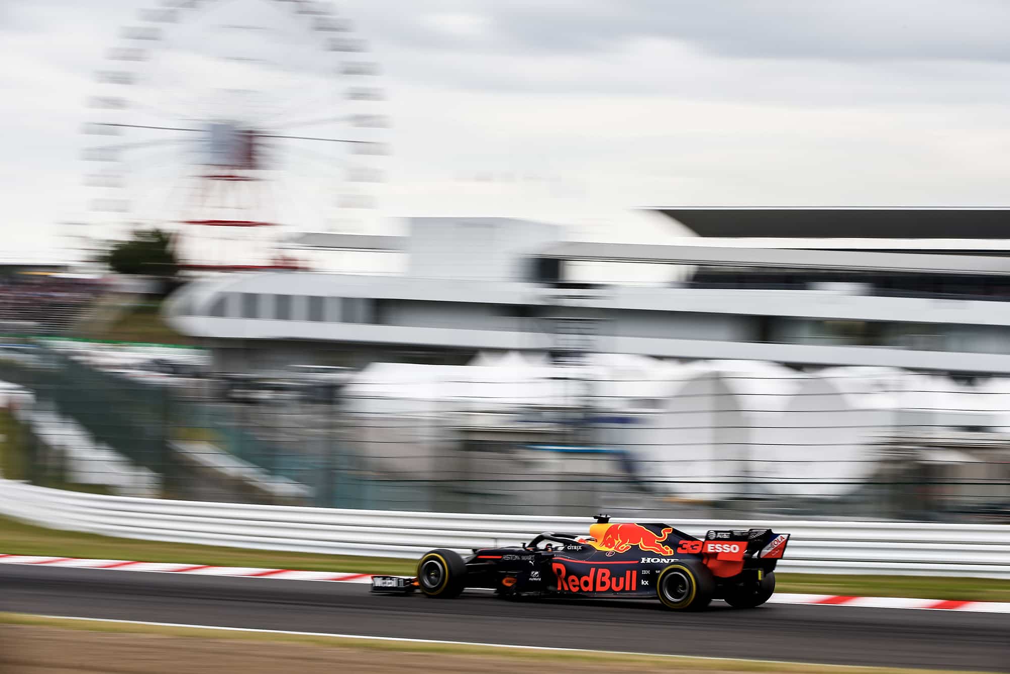 Max Verstappen in the Red Bull RB15 during FP1 for the 2019 Japanese Grand Prix