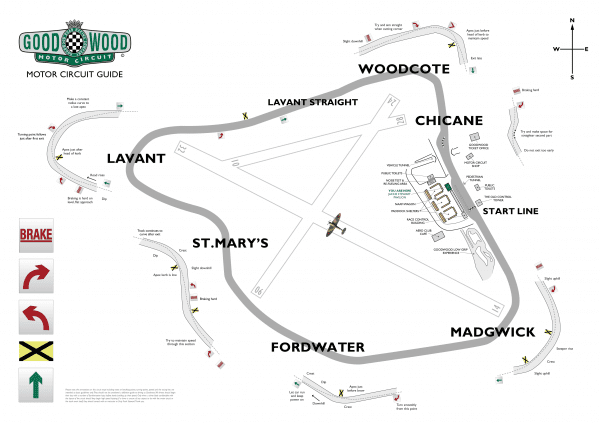 Goodwood MC Track Day Map A4 600x423 