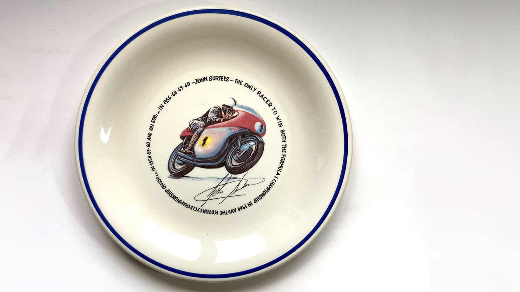 John Surtees dinner service plate