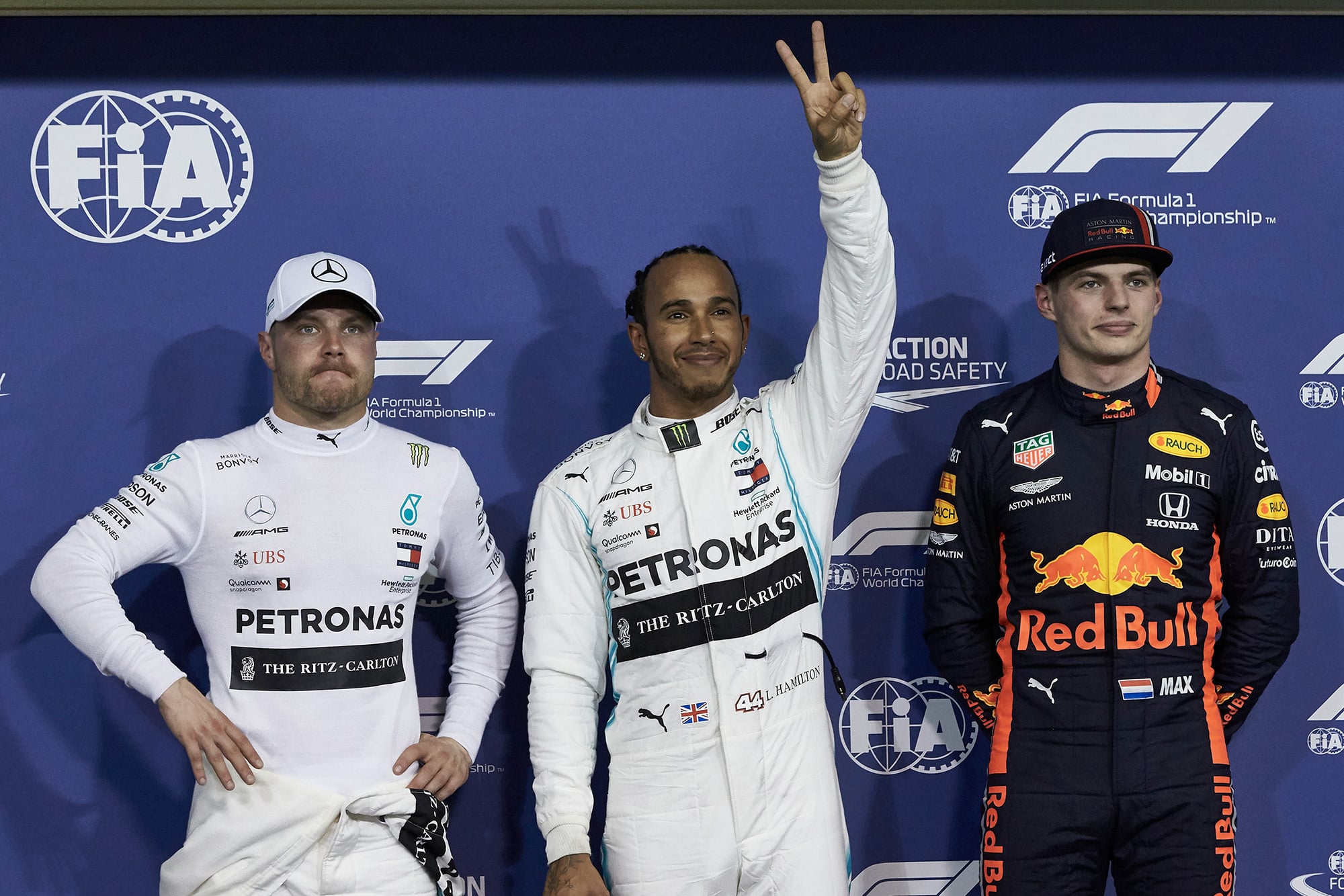 Hamilton, Bottas and Verstappen: the top 3 qualifiers at the 2019 Abu Dhabi F1 Grand Prix