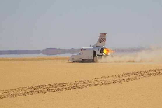 Bloodhound land speed record car tops 600mph in South Africa test