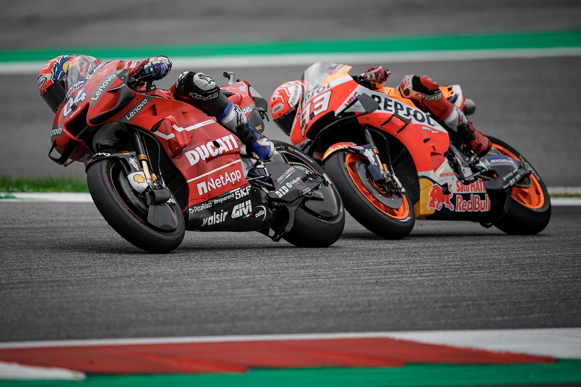 Dovizioso ahead of Marc Marquez in 2019 at the Red Bull Ring