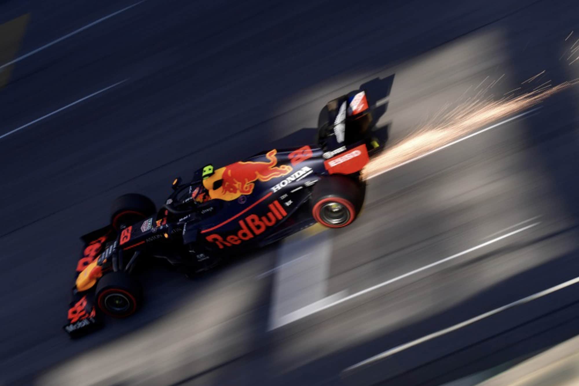 Alexander Albon in the Red Bull RB15 during the 2019 Brazilian Grand Prix