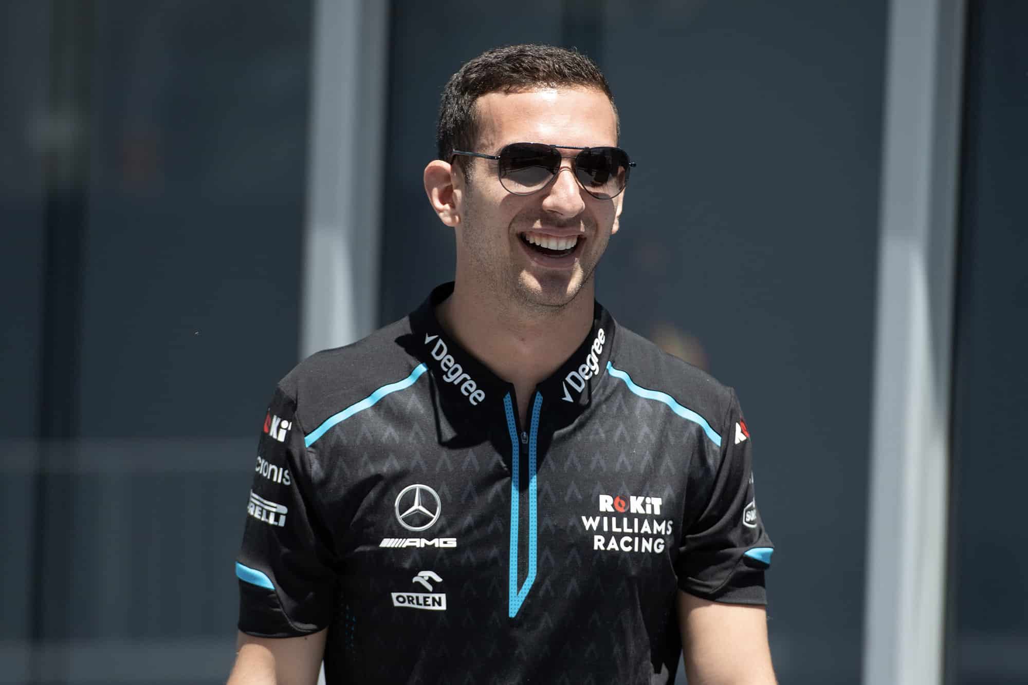Nicholas Latifi in Williams gear during the 2019 Formula 1 season