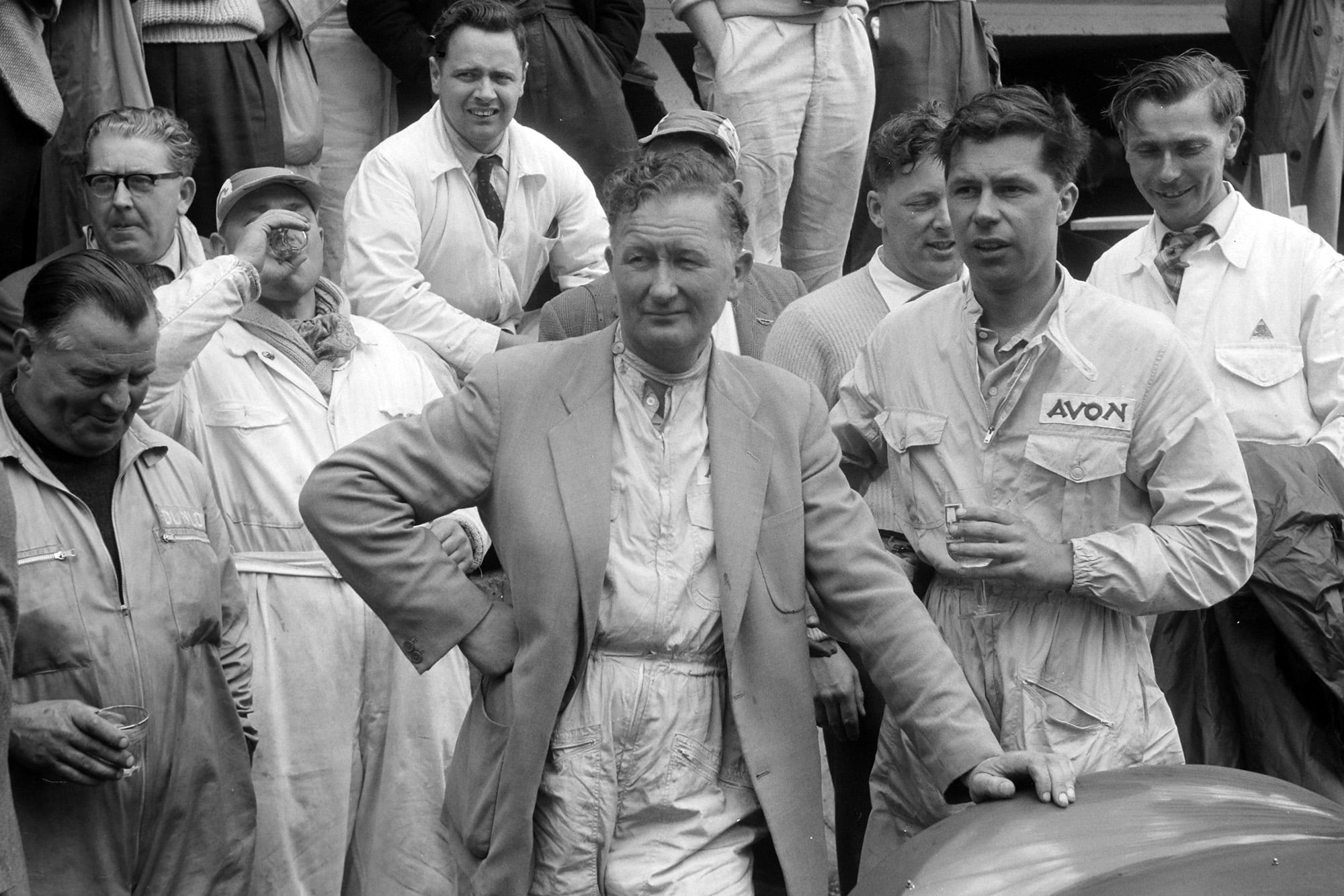 Peter Whitehead during the 1958 Le Mans 24 Hours