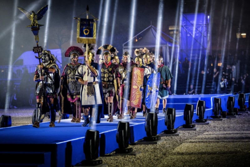 Roman centurions at the opening ceremony to the 2019 FIA Motorsport Games