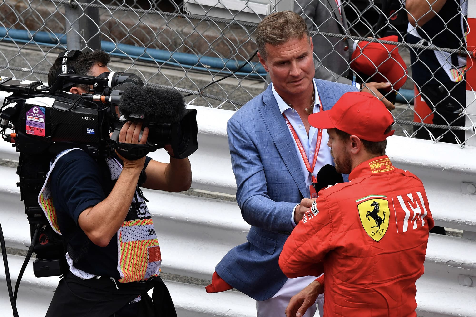 David Coulthard interviews Sebastian Vettel at the 2019 Monaco Grand Prix