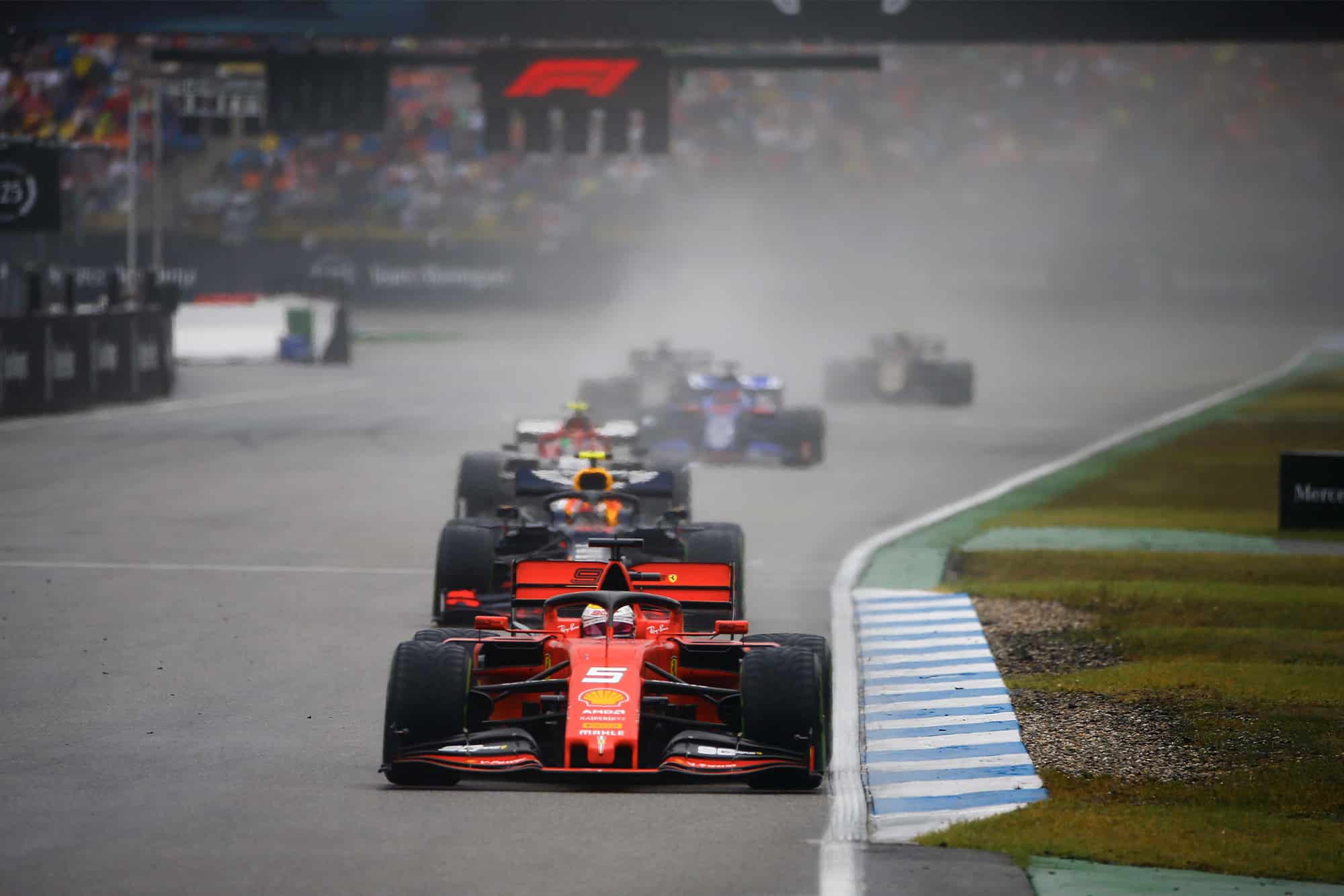 Sebastian Vettel fought back to finish third in the 2019 German Grand Prix