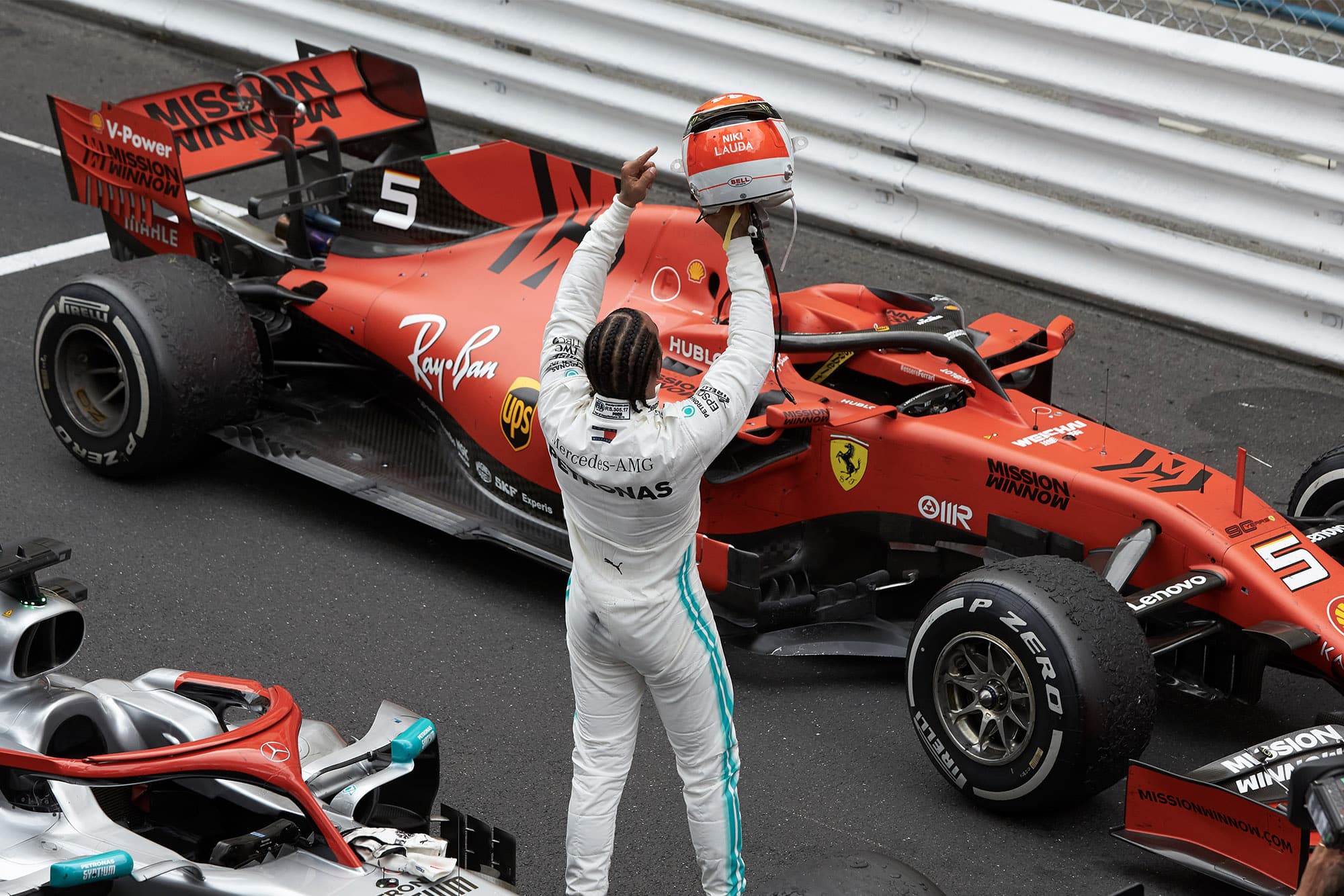 Lewis Hamilton after winning the Monaco Grand Prix