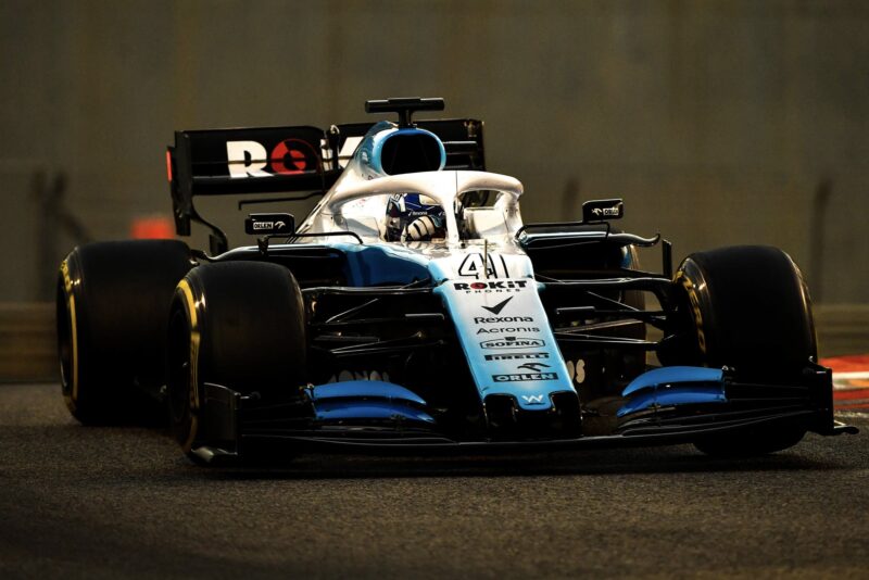 Roy Nissany testing for Williams in the 2019 post-season session in Abu Dhabi