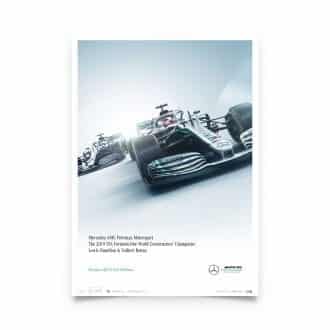 Product image for Lewis Hamilton | Mercedes W10 | 2019 | Automobilist | Limited Edition poster