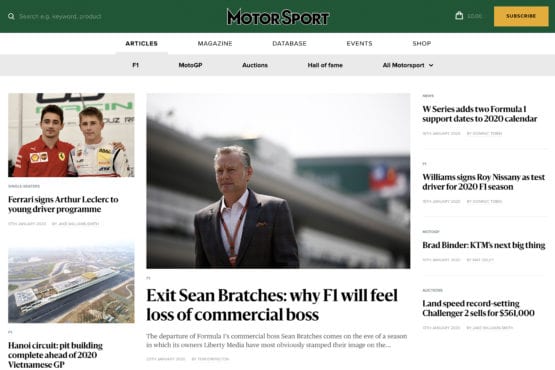 Welcome to the new Motor Sport website