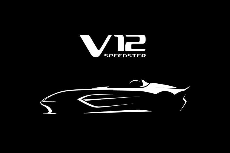 Aston MArtin V12 Speedster outline teaser sketch