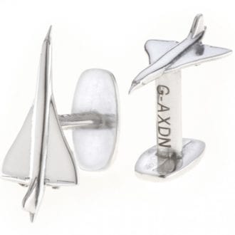 Product image for Concorde | Reclaimed Aluminium | Cufflinks
