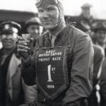 Dick Seaman, winner of the British Empire Trophy Race at Donington Park