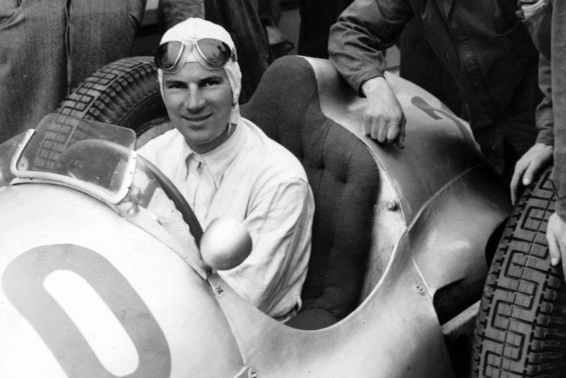 Dick Seaman in car Nurburgring 1937