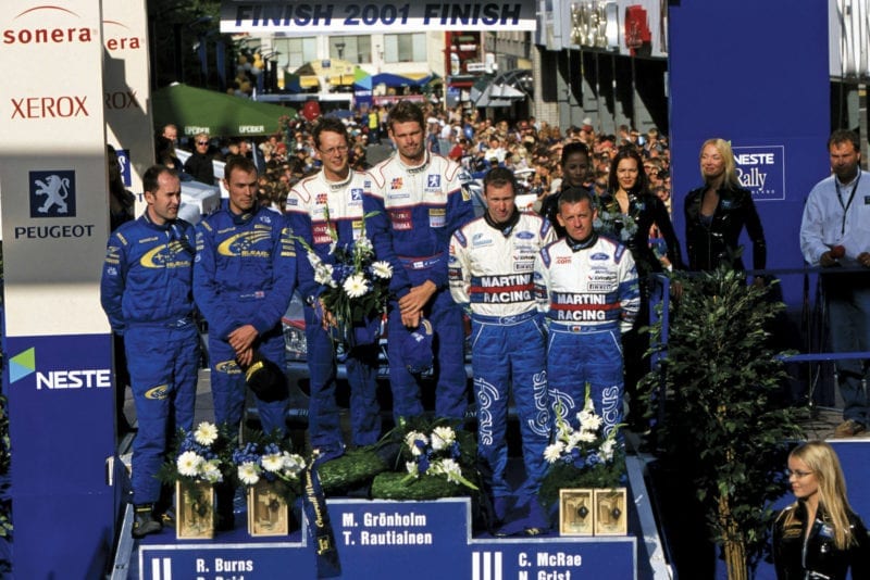 Gronholm Peugeot win WRC 2001