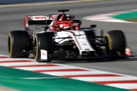 Robert Kubica tops day one of test two for Alfa Romeo