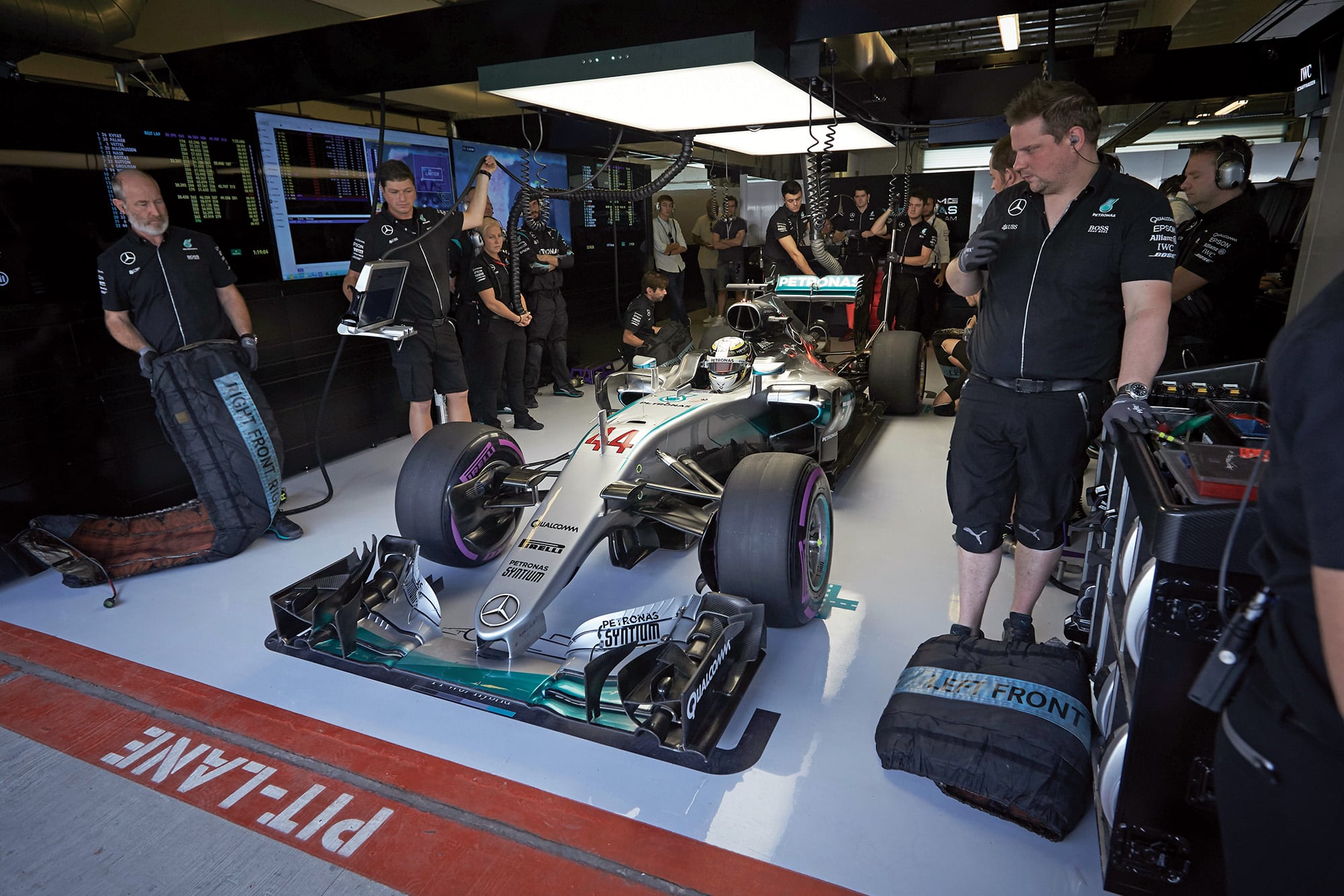 Lewis in garage