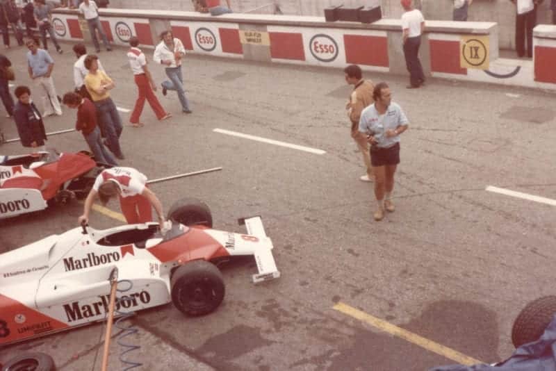 McLarens at the 1981 Italian GP