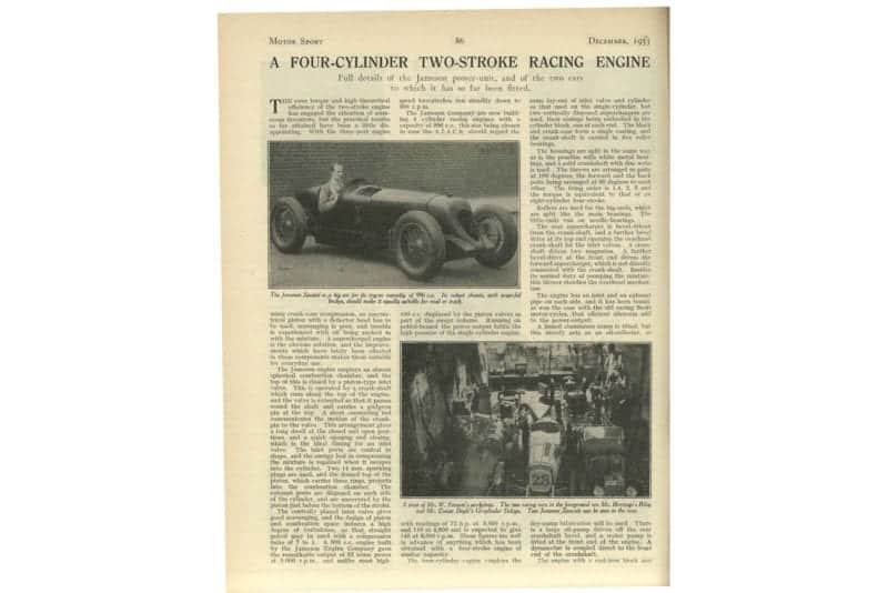 Motor Sport 1933 two stroke