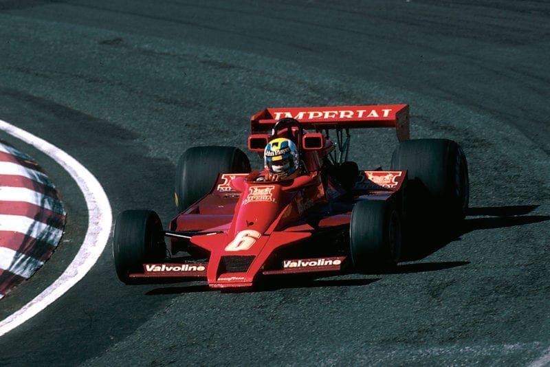Gunnar Nilsson driving for Lotus at the 1978 Japanese Grand Prix.