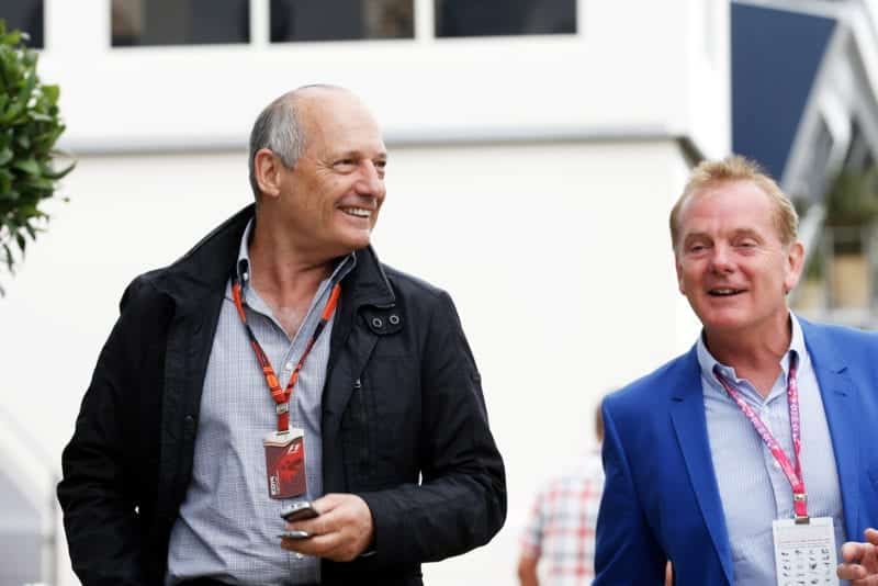 Ron Dennis and Jonathan Palmer in 2015