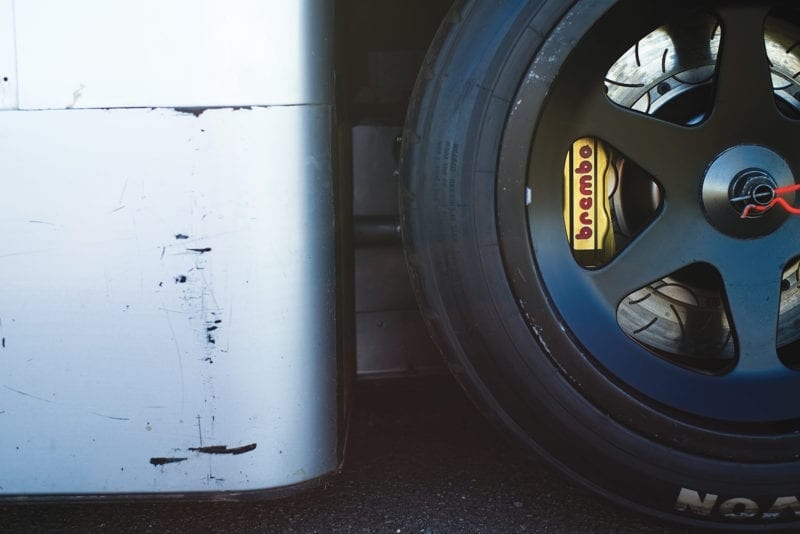 Sauber C9 wheel close up