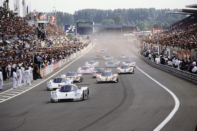 Sauber Le Mans 1989 start