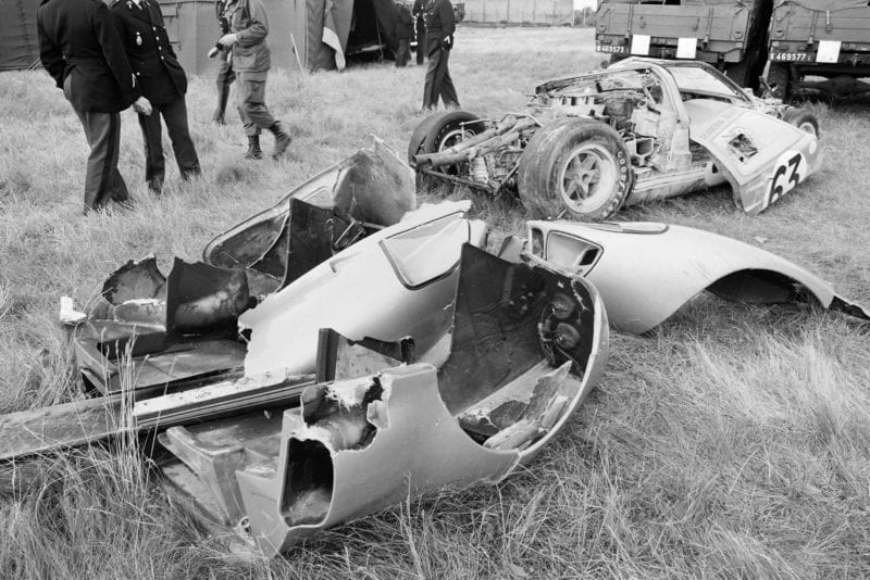 Scuderia Bear Ford GT40 wreck crash