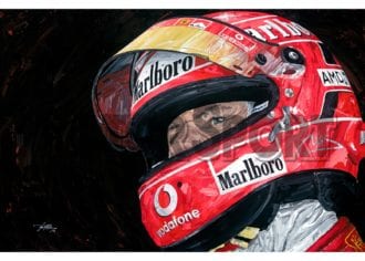 Product image for Michael Schumacher – Ferrari – 2005 | David Johnson | Limited Edition print