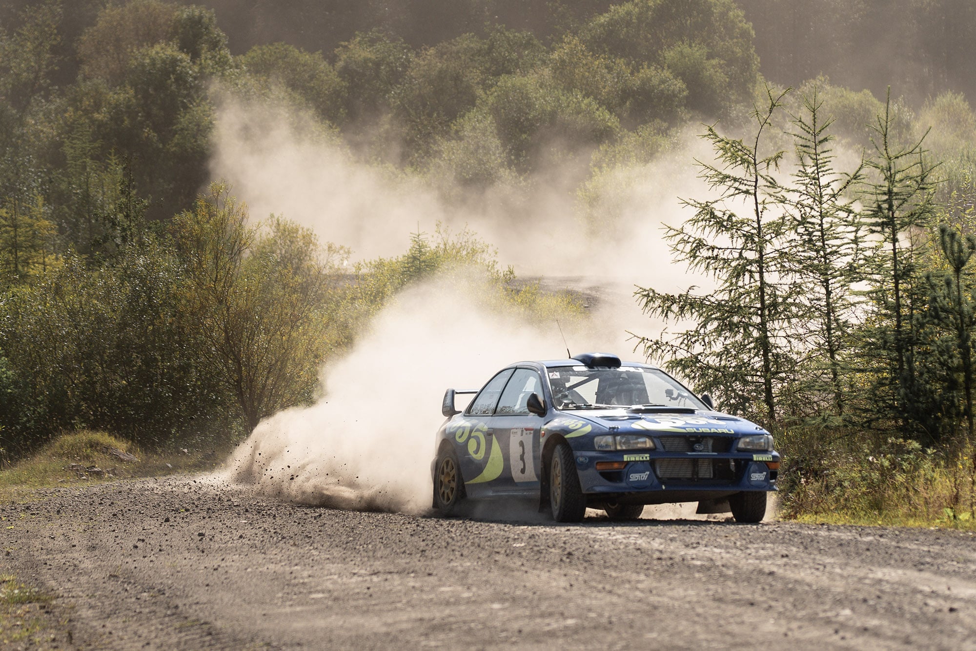 Subaru WRC Colin McRae in the forest