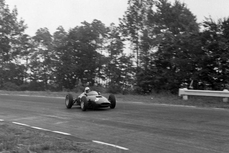 Tony Brooks in his final world championship grand prix at Watkins Glen in 1961
