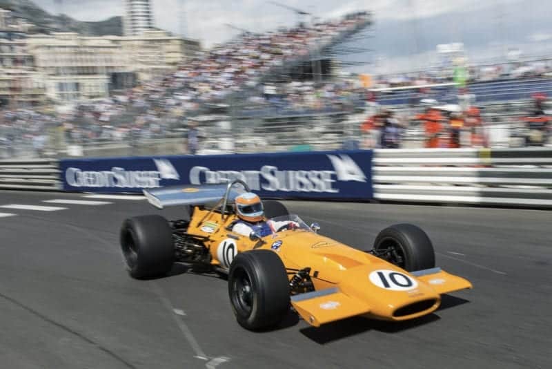 Track action at the 10th Grand Prix de Monaco Historique