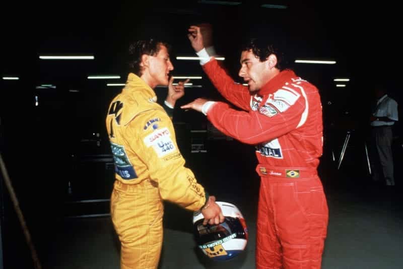 Ayrton Senna accuses Michael Schumacher of blocking him on track ahead of the 1992 German Grand Prix
