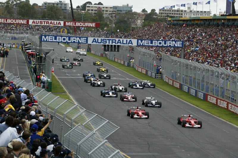 2003 F1 Australian Grand Prix start