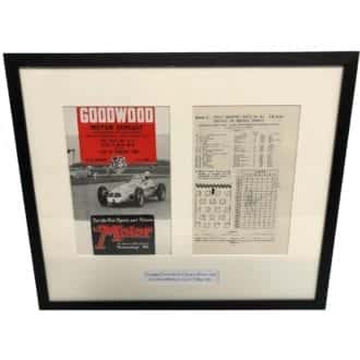 Product image for Giuseppe Farina - Maserati - 1951 | Goodwood Programme | signed Giuseppe Farina