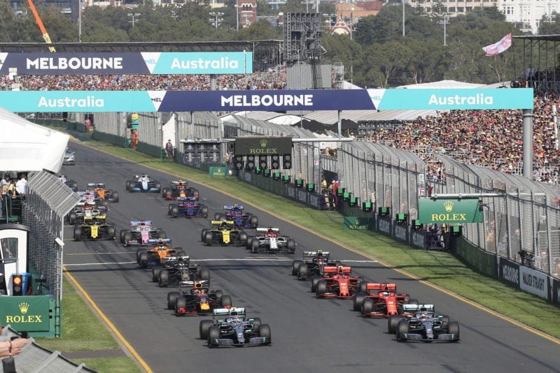 Australian GP start Melbourne 2019
