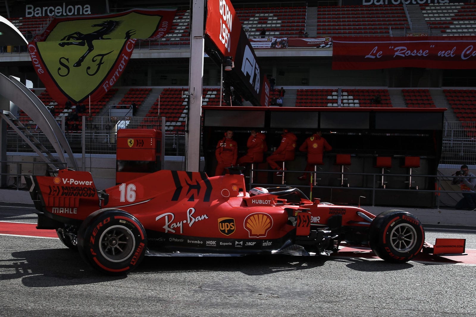 Ferrari of Charles Leclerc