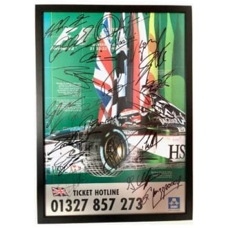 Product image for Formula 1 | British Grand Prix - 2000 | official poster | signed full 2000 F1 grid