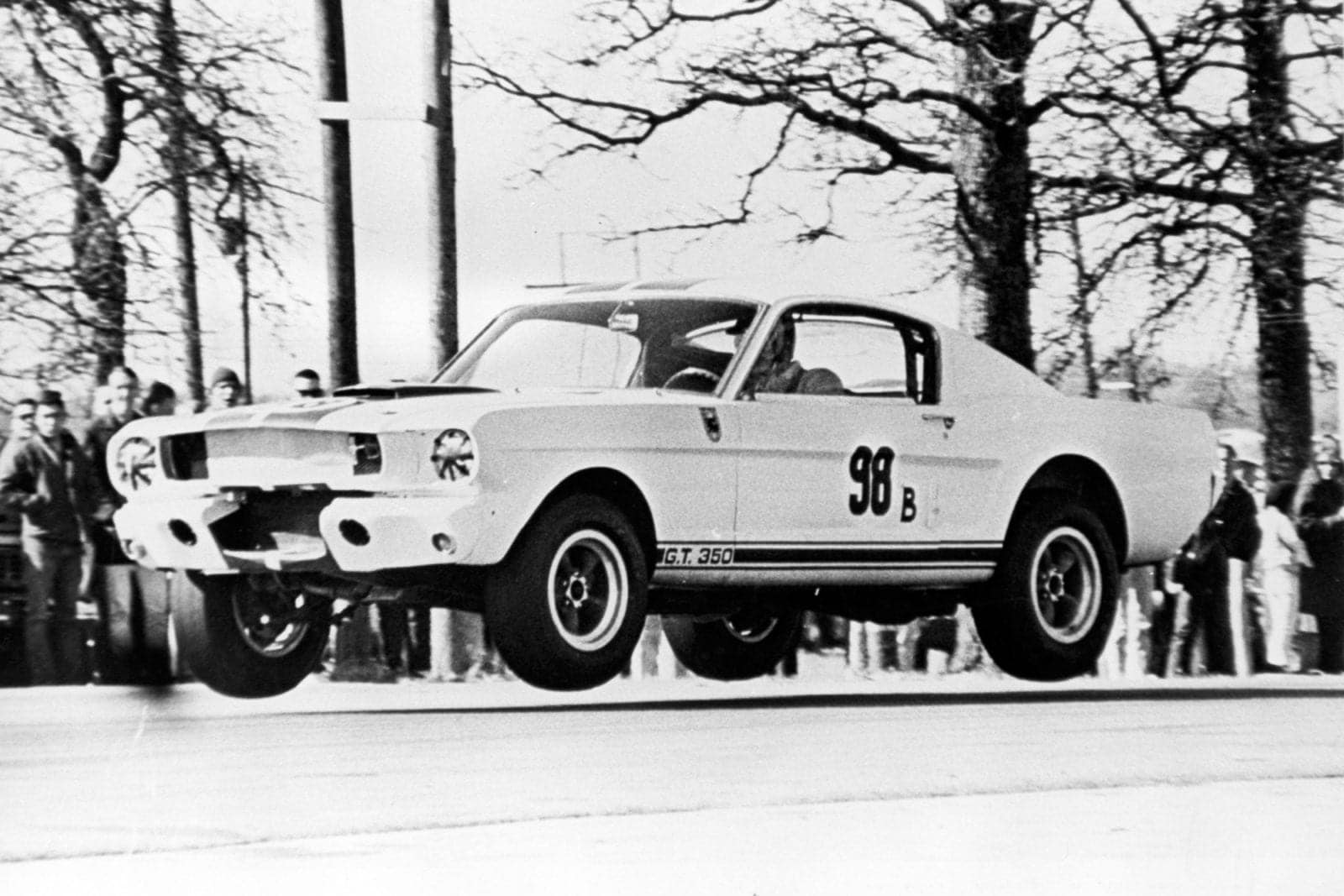 Ken Miles gets some air in the GT350R