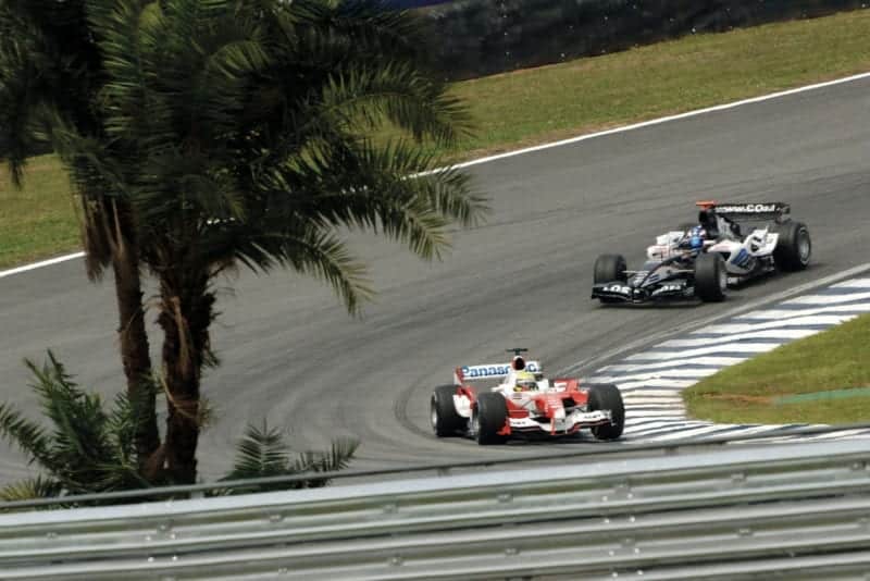 Minardi follows Toyota at Interlagos in 2005