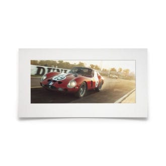 Product image for Not Sterling Without Stirling | Jean Guichet - Ferrari 250 GTO - 1962 | Artwork