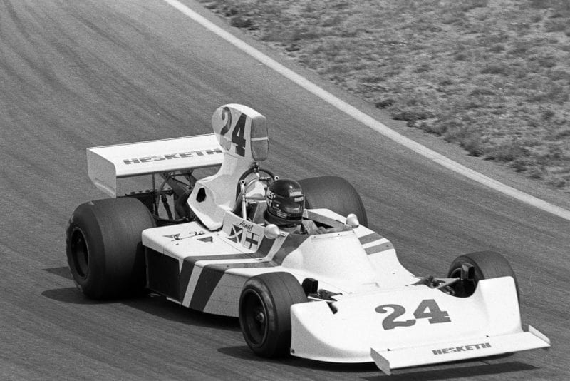 James Hunt at the 1975 Dutch Grand Prix