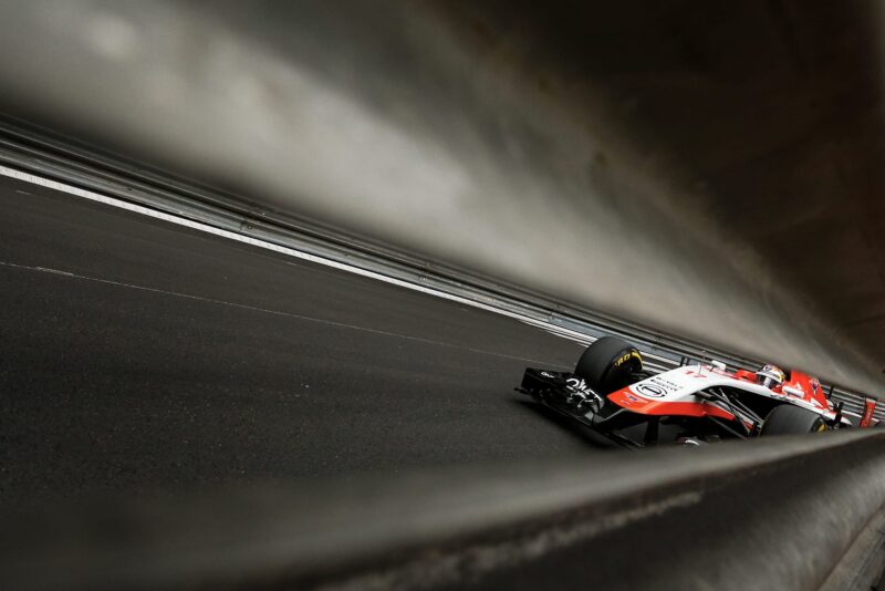 Jules Bianchi in a Marussia during the 2014 Monaco Grand Prix