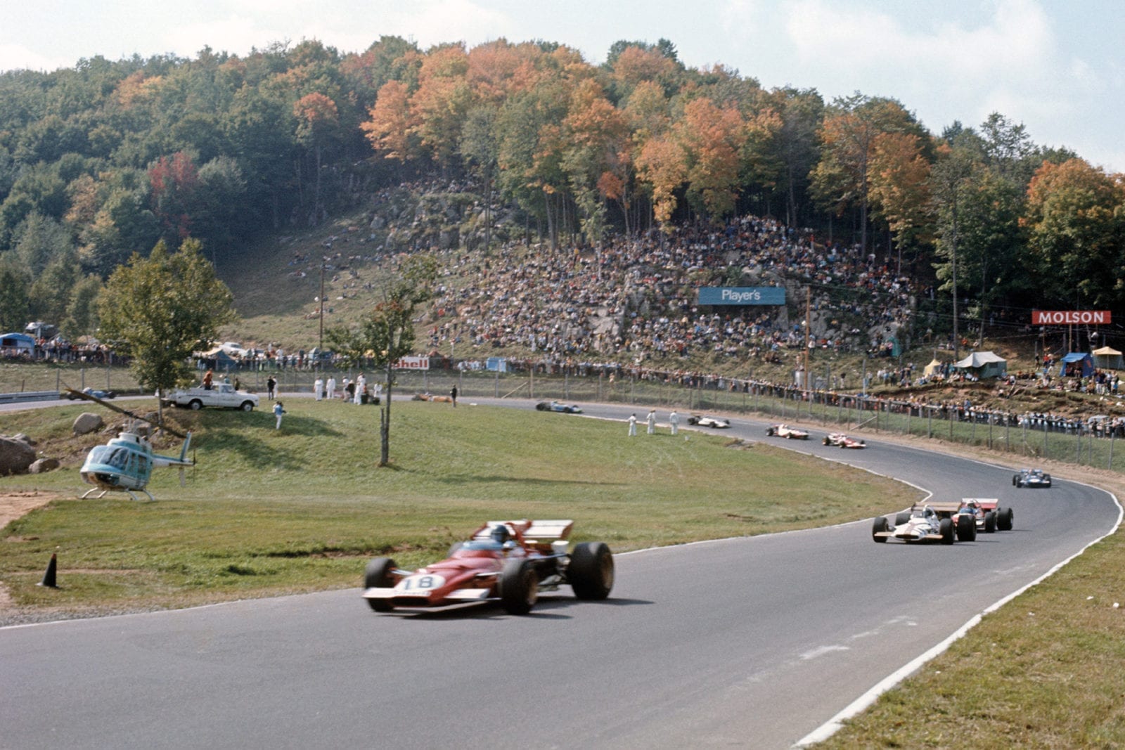 Jacky Ickx racing at Mont Tremblant in the 1970 Canadian Grand Prix