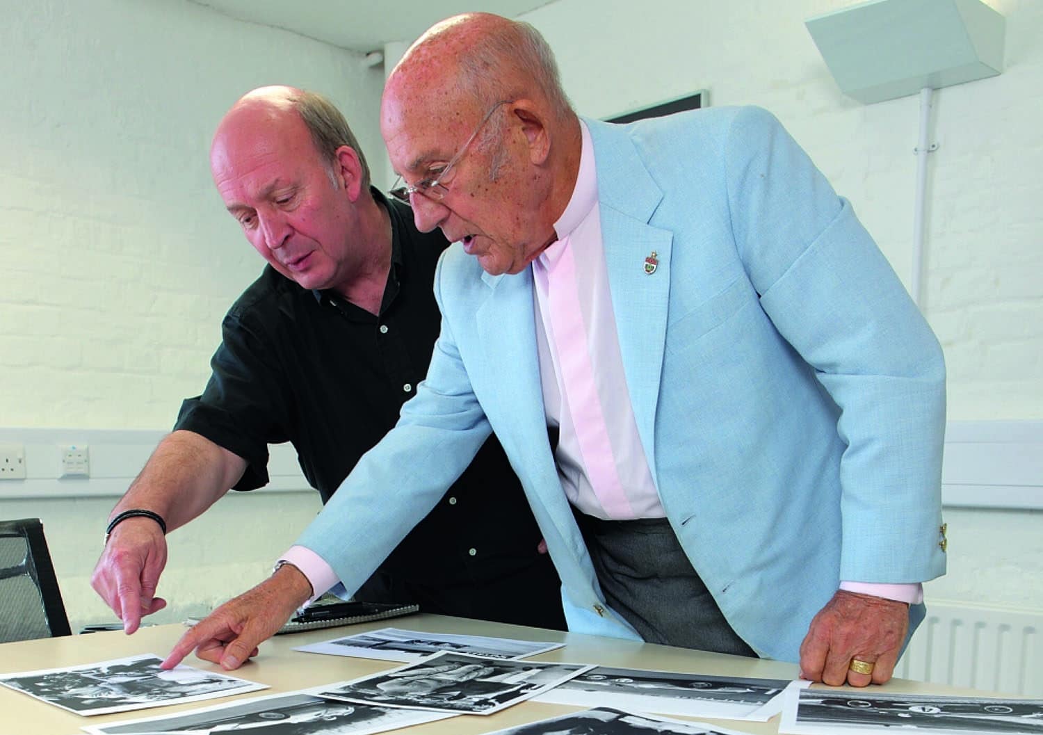 Stirling Moss at Motor Sport with Nigel Roebuck