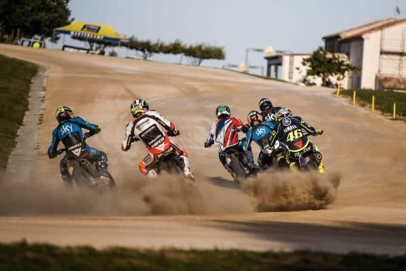 Riders kick up dust racing at Valentino Rossi's ranch