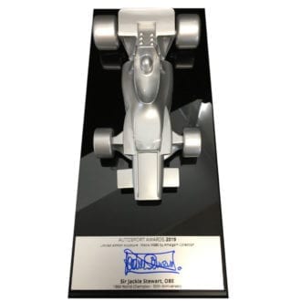 Product image for Jackie Stewart - Tyrrell -  MS80 | Awards Table Centre 2019 | signed Jackie Stewart